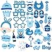 BESTOYARD Baby Boy Shower Photo Props Baby Birthday Party Photo Posing Props Kits 34 Pcs