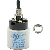 Zreneyfex E26 E27 Rotary Lamp Switch Replacement with Socket Holder 660W 250V, Porcelain Light Socket with Switch, Replacement for Zing Ear ZE-307P