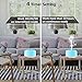New 450ml Half Wood Grain Aromatherapy Essential Oil Diffuser, ZOOKKI Ultrasonic Diffusers Humidifiers for Essential Oils with 8 Color Changing Lights 4 Timer Setting and Water-less 1 Pack