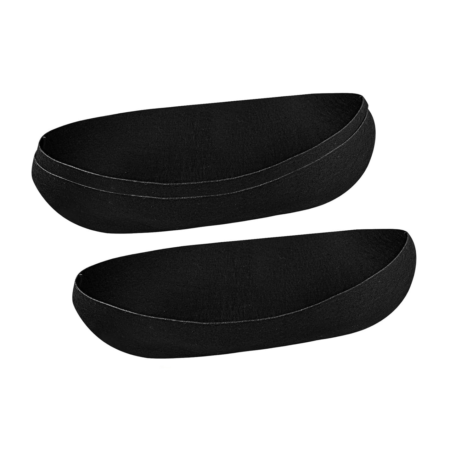 Arivend 3PCS Felt Trough Planter Liners Plant Liner 30 Inch Fabric Window Box Liners Replacement Black Non-Woven Hanging Plant Liner