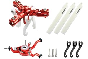 MICROHELI CNC Triple Blades Conversion Set (RED) - Blade Nano CPX/CPS / S2 / S3