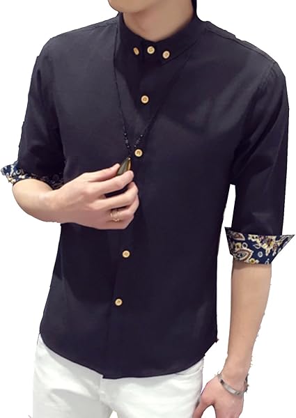 Amazon Heaven Days ヘブンデイズ スタイリッシュ 七分袖 シャツ アメカジ 半袖シャツ メンズ シャツ 通販