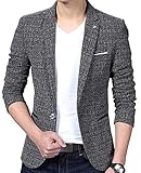 Aishang Men's Slim Fit Casual One Button Formal Suit Blazer Coat Jacket Tops