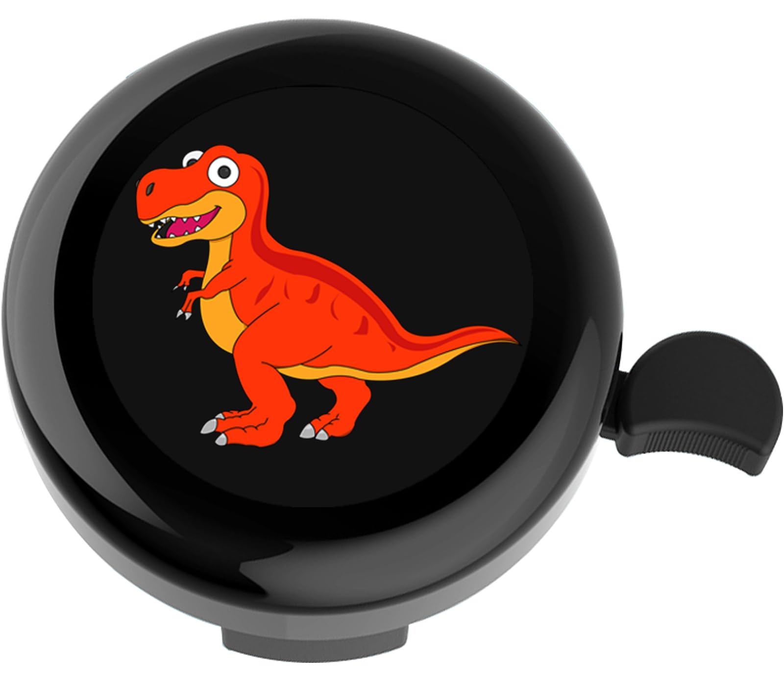 YeloYolker Kids Bike Bell, Cute Dinosaur Ring Bell for Boys, Toddlers, Children's Bicycle Handlebar Accessory for Tricycle, Scooter, Balance Bike(T-Rex)
