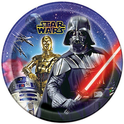 Star Wars Birthday Party Supplies Pack for 8 Guests Lunch Plates, Dessert Plates, Lunch