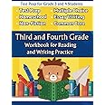 Third and fourth Grade Workbook for Reading and Writing Practice: Test Prep for Grade 3 and 4 Students, homeschoolers, and Teachers (Workbooks for Reading and Writing Excellence)