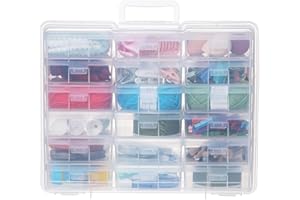 Party Club of America Plastic Storage Box Arts & Crafts Storage Boxes & Organizers With Large Storage Box Small Rectangular Plastic Container For Craft Storage (18 Pack Small -Clear)