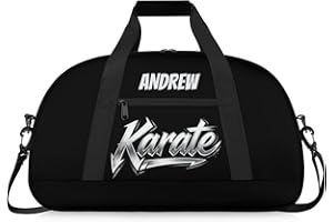 XIOBODR Custom Name Taekwondo Karate Duffle Bag for kids Boy Girls - Personalized Martial Arts Gear Bag