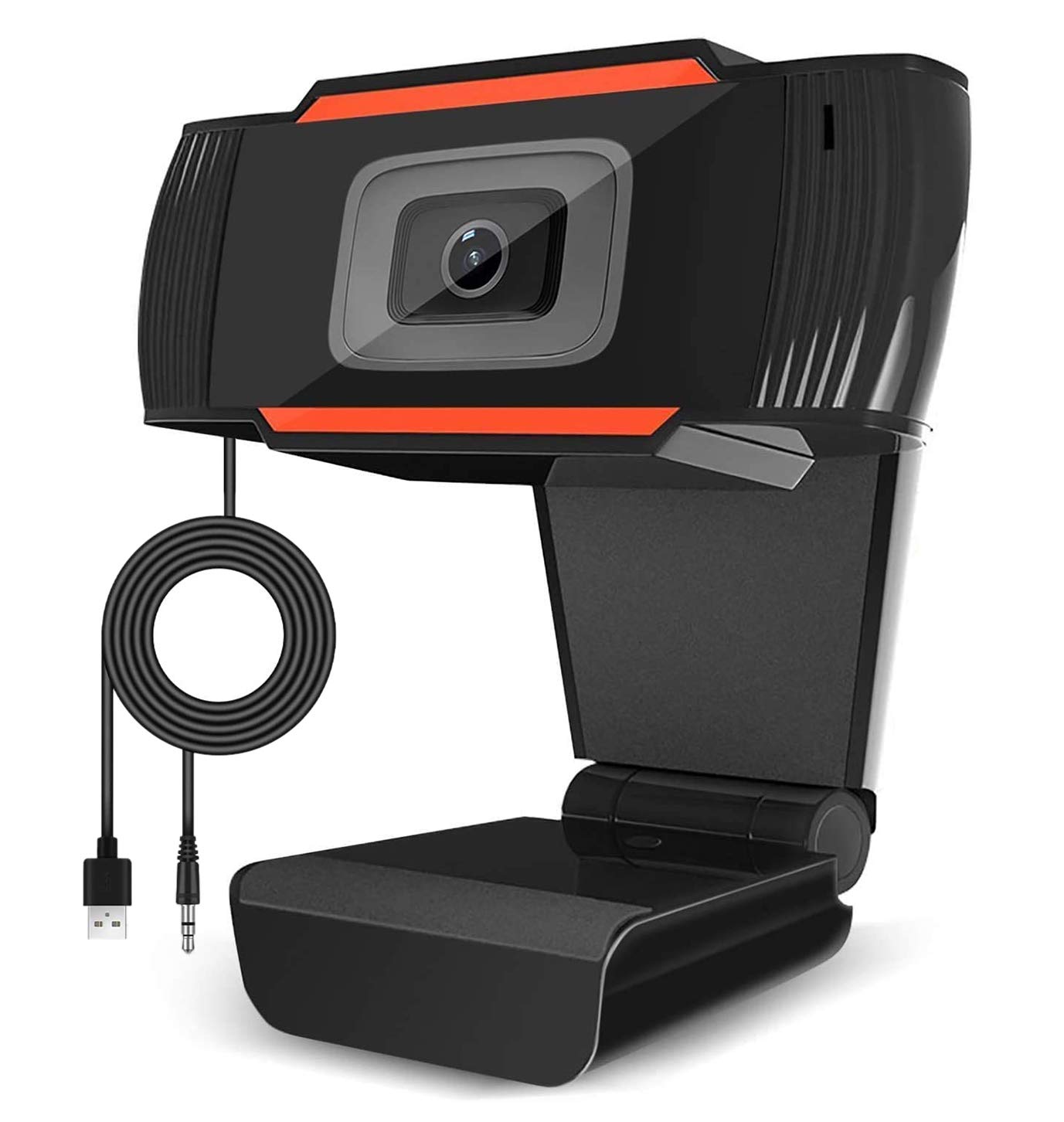 HOCAYU Webcam 720P HD Auto Focus Web Camera with Microphone Widescreen USB Computer Camera for PC Laptop Desktop Mac Streaming Video Calling Recording Video Conference Online Teaching Business Gaming