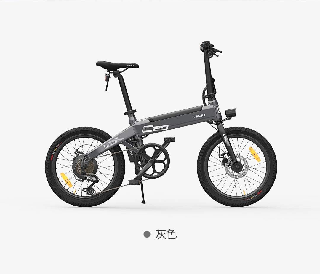 thelastplanet HIMO C20 Electric Bike,Foldable Electric Moped Bicycle Three Switchable Riding Mode 250W Brushless Motor Riding