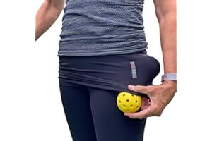 BANDI Ball Band - Pickleball and Tennis Ball Holder (Black, Medium)