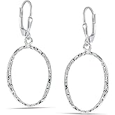 LeCalla 925 Sterling Silver Drop Earrings | Lever-Back Drop Earrings | Hypoallergenic Silver Teardrop Leverback Dangle Earring for Women Jewelry Gifts