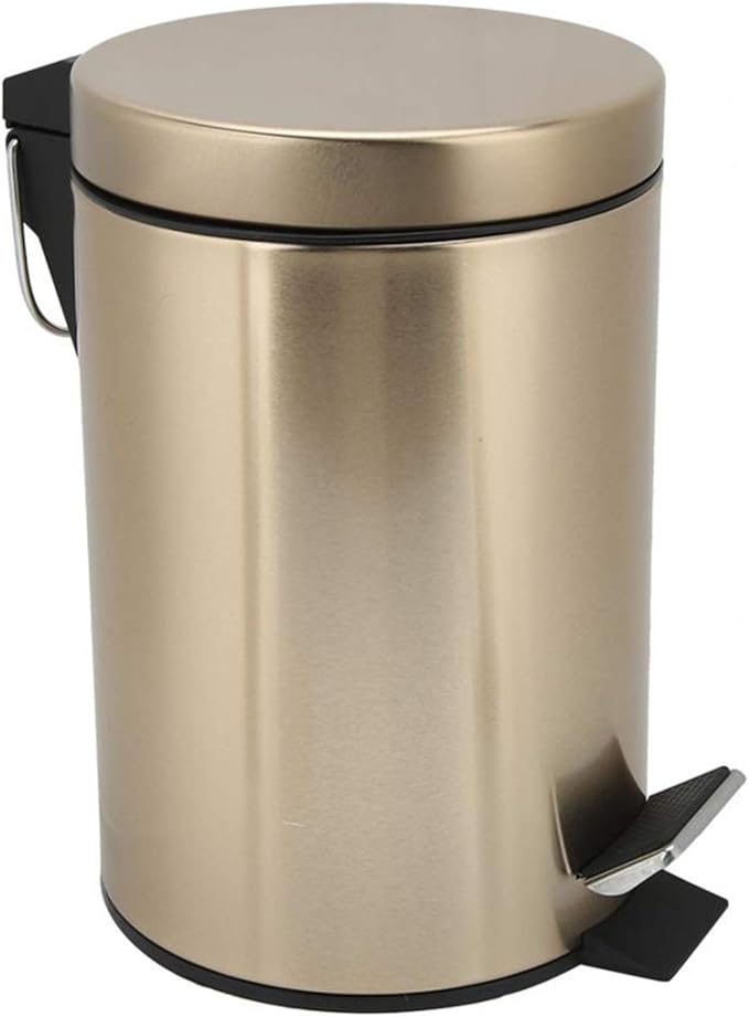 Bedroom trash can Household Step Trash Can Kitchen Bathroom Stainless