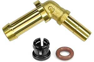 HHZL Car Hose Connector Kit for Jaguar Land Rover Accessories, Brass Thermostat Water Outlet Hose Connector Barb LR049990 for Jaguar XF XJ XK Land Rover Range Rover/Sport Discovery 4 Velar Tube Kit