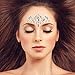 COKOHAPPY 2 Sheet Mermaid Rhinestone Breast & Face Jewels Tattoo - BODY STICKERS Crystal Tears Gem Stones Bindi Temporary Stickers