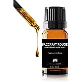 Hotel Diffuser Oil Inspired by The Baccarat Hotel Scent 10 mL - Home Luxury Scents - Luxury Hotel Scent Diffuser Oil with Saffron and Jasmine - Baccarat Rouge 540 Scent Glass Bottle with Dropper