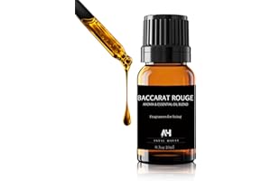 ANTAL HAYAT Hotel Diffuser Oil Inspired by The Baccarat Hotel Scent 10 mL - Home Luxury Scents - Luxury Hotel Scent Diffuser Oil with Saffron and Jasmine - Baccarat Rouge 540 Scent Glass Bottle with Dropper