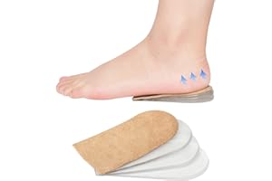 Heel Lifts for Leg Length Discrepancy, 4 Layers - Adjustable Orthopedic Shoe Heel Lift Inserts, Height Increase Insole, Heel 