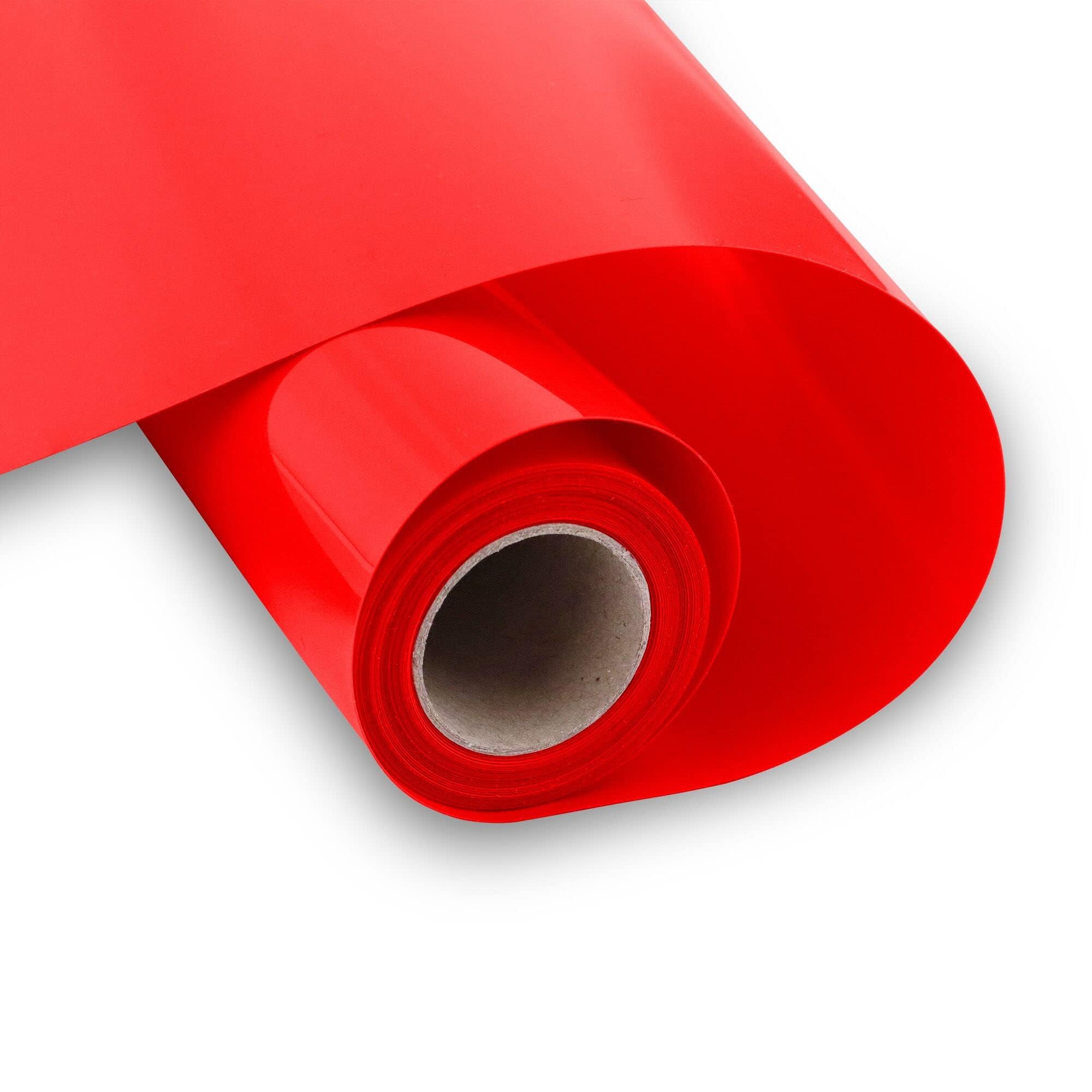 HIKENRI Red Heat Transfer Vinyl Bundle 12" x 10 ft Rolls,HTV Vinyl for Silhouette Cameo Easy to Cut & Weed,DIY Heat Press Design for T-Shirt,Clothes,Hats and Other Textiles — image 1