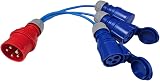 HDIUK UK Made 3 Phase to 230V 16A 5 Pin CEE Breakout Cable 0.3m view 2