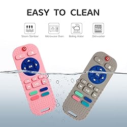 Hooku 2 Pack Silicone Teething Toys for Babies 0-6