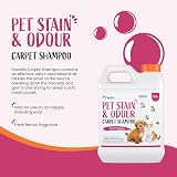 Pawbits Pet Stain & Odour Carpet Shampoo 1L Lemon Scent Concentrate view 2