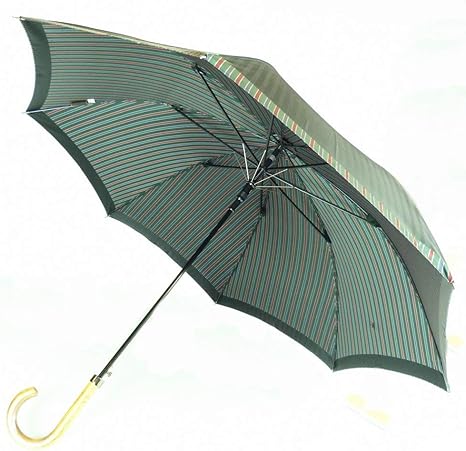Amazon 高級甲州織 メンズ 長傘 Tie 無地 ストライプ Green Amazon 高級甲州織 メンズ 長傘 Tie 無地 ストライプ Green