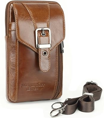 Amazon メガダス Meigardass ベルト ポーチ ウエストポーチ ショルダー バッグ 本革 ショルダーストラップ付き マグネット式 多機能 Iphone X Iphone8 7 7plus 6splus Sony Xperia Xzs Xperiaz5 Z4 ブラウン Meigardass ポーチ