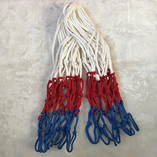 image for Agirlvct 2 Pcs Basketball Net Replacement, Heavy Duty 12 Loops Standa