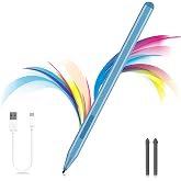 Stylus Pen for Microsoft Surface Pro12/11/10/9/8/X/7+/6/5/4/3, Surface Go 4/3/2/1, Surface Laptop1-5/Studio/Book 3/2/1 with Eraser Side Button,Palm Rejection,Tilt Function,1024 Pressure