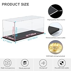Nynelly Acrylic Display Case for 1/12 Scale or 1/18