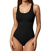 YOGINGO Women's Scoop Neck Sleeveless Bodysuits Backless Tank Top Body Suits for Womens Sexy Bodysuit Tops Leotards