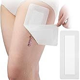 20 Pcs Waterproof Adhesive Island Dressing 4"x12" for Post Knee Replacement Hip Surgery Shower Protector Bandage Long Surgical Incision Wounds Cover Breathable Bordered Gauze