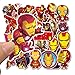 EQMZAD Iron Man Stickers for Kids,Laptop Sticker Pack for Waterbottle,Laptop,Phone,Travel Extra Durable 100% Vinyl