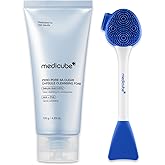 medicube Zero Pore Capsule & Pore Brush Set: Zero Pore Clear Blue Capsule Facial Deep Cleanser and Multi Pore Brush & Mask Applicator