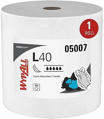 WypAll PowerClean X70 Cloths Medium Duty Wipes (41600), Jumbo