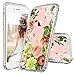 MOSNOVO iPhone 6S Case/iPhone 6 Case, Floral Botany Flower Clear Design Transparent Plastic Hard Case with Soft TPU Bumper Gel Protective Back Phone Case Cover for Apple iPhone 6/iPhone 6S