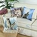 Set of 3 CaliTime Throw Pillow Covers 18 X 18 Inches, Combo Set, Wild Wolves