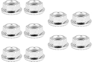 M10 1.25 Serrated Wide Flange Nut,M10 X 1. 25 Flange Nuts,Thread M10 Exhaust Flange Nut,Stainless Steel 10mm Serrated Flange 