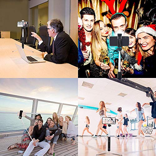 image for Evershop Selfie Stick with Light,3 in 1 Lightweight Aluminum Alloy Ext