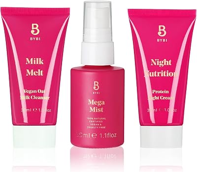 BYBI Soft Skin Kit | Milk Melt, Mega Mist, Night Nutrition | Hydrate Soothe