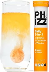 Phizz Electrolytes Multivitamin & Hydration Tablets Orange 20 Count