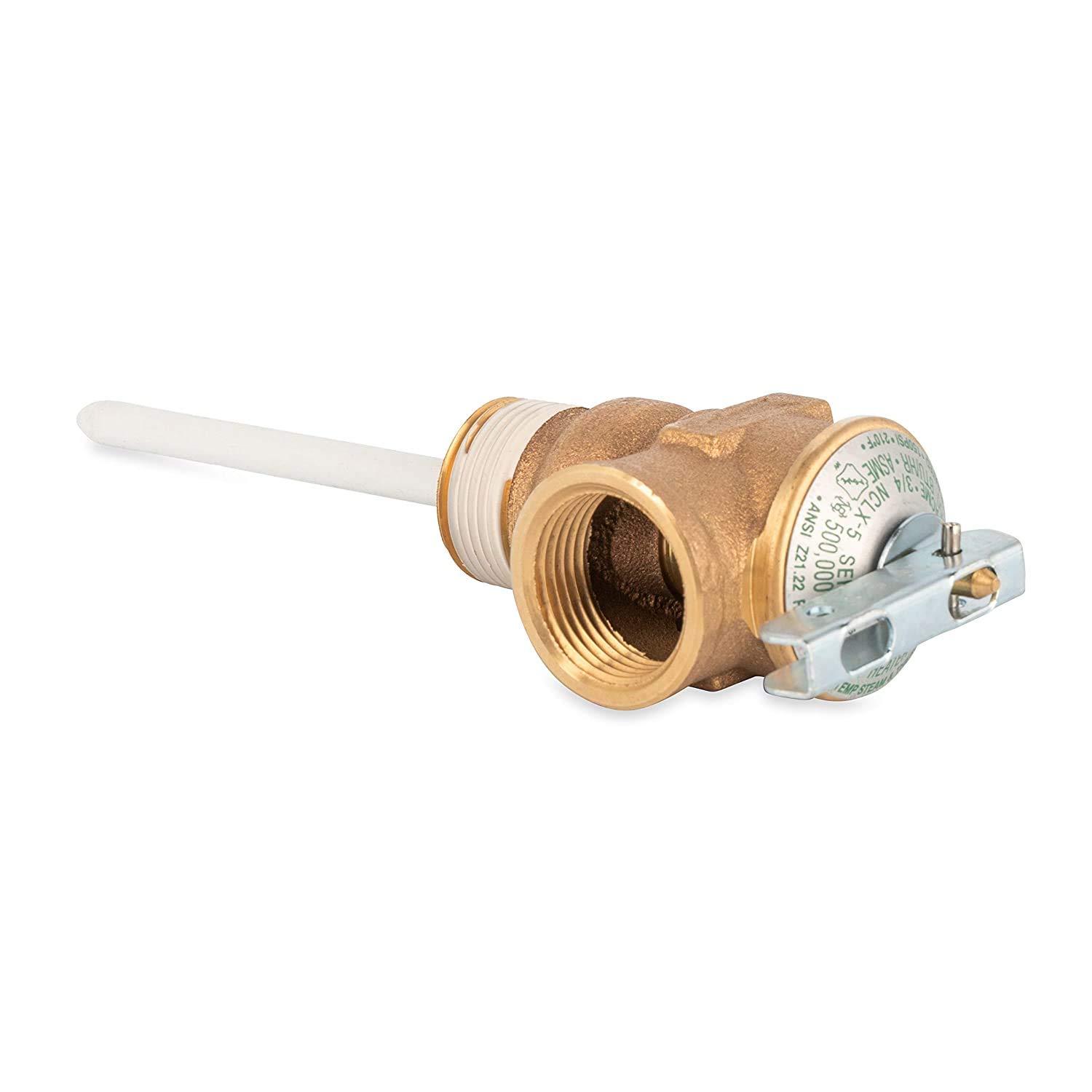 Camco 10471/10473 3/4" Temperature and Pressure Relief Valve with 4" Epoxy-Coated Probe: Home Improvement