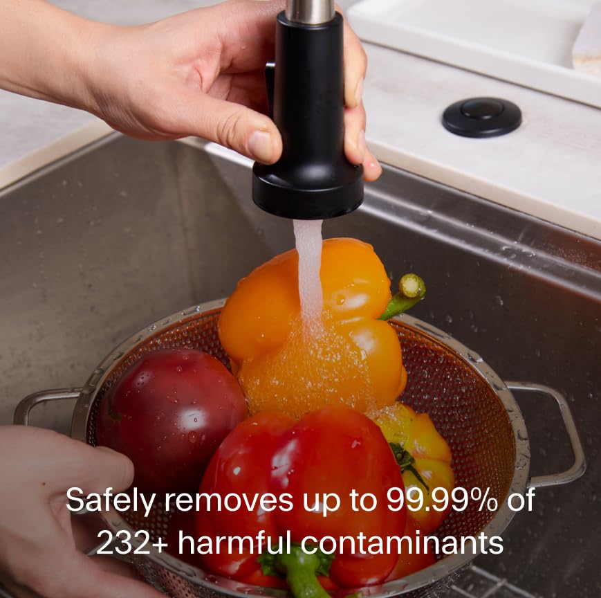 Clearly Filtered 3-Stage Under the Sink Filtration System/Easy Install/Targets 232+ Contaminants Including Heavy Metals, Fluoride, Lead, PFOA