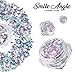 Smile Angel - Iridescent Cosmetic Glitter, Chunky Glitter Festival,Shining Makeup Glitter for Beauty Makeup Face Body Hair Nails