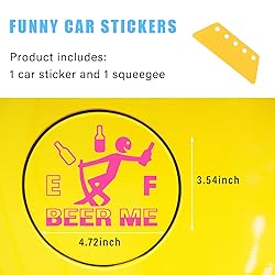 Augeny Funny Car Fuel Tank Sticker, EF Logo