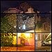 Cheriee Laser Christmas Lights 7 Colors Outdoor White Star Projector with RF Remote Control Landscape Spotlight for Christmas, Holiday, Parties,and Garden Xmas Decoration