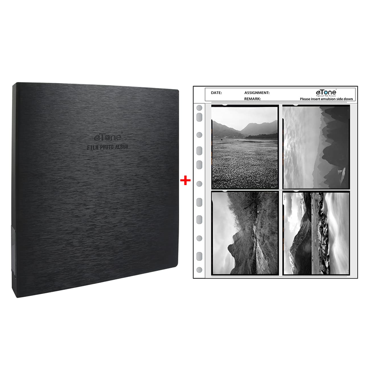 Acid Free Archival Film Bag Album Film Protector Storage Box Archival Binder with Ring for Printfile Standard 135 35mm 120 4x5 8x10 Negative Pages Film Bag (binder + 50x4x5 film bag)