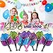 M & M Products Online Girls Birthday Party Supplies: 24 Folding Cupcake Paper Fans for Kids - Variety of Colors & Designs - Perfect for Swimming Pool, Beach, Or Wedding Shower Party Décor & Favors