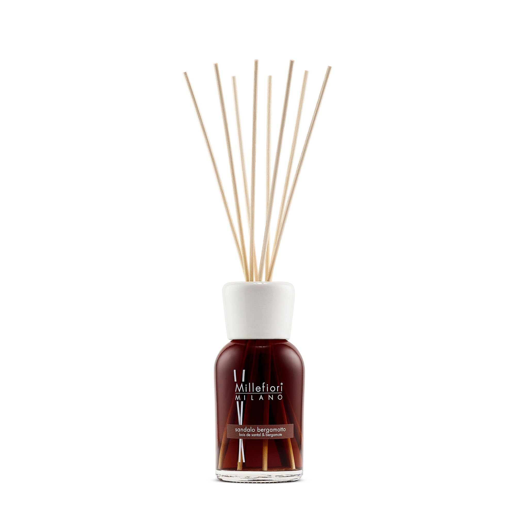 Millefiori Milano Scented Reed Diffuser | Sandalo Bergamotto | 250 ml